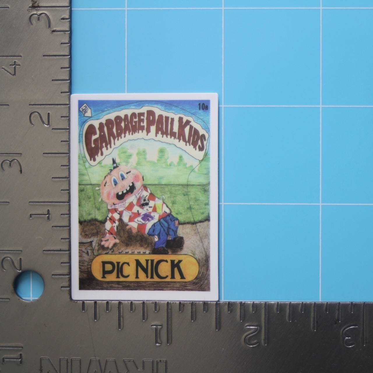 Garbage Pail Kids Sticker (PIC NICK) GPK Funny, Gloss PVC Decal