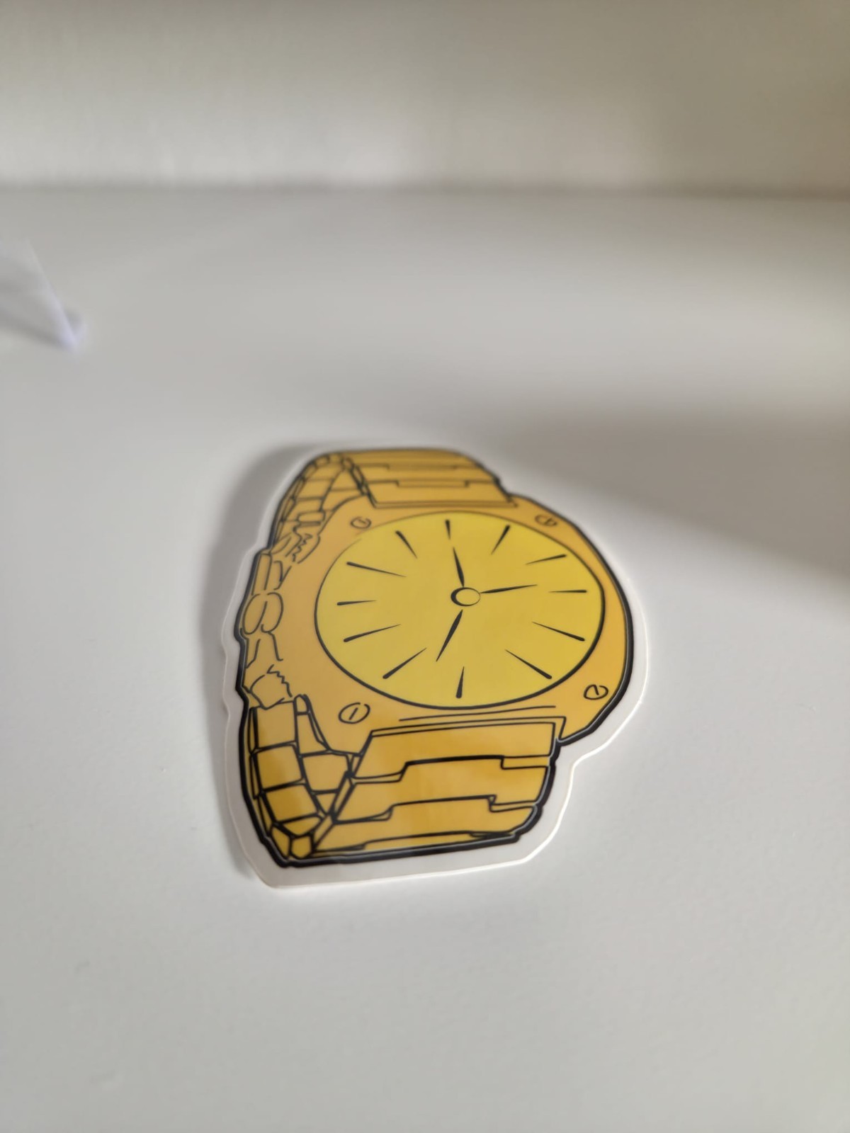 Yellow Watch Sticker 3in x 2in