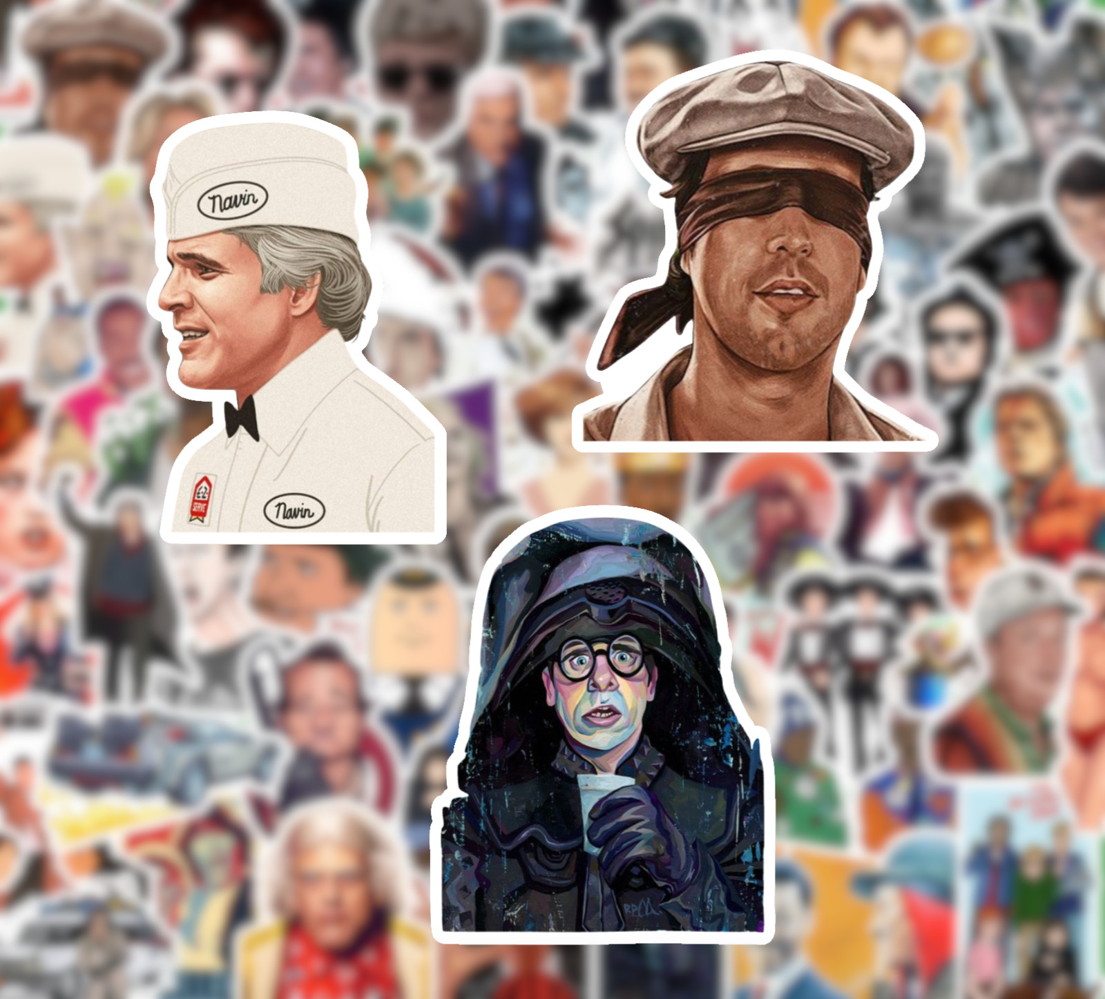 25/50 80’s Comedy Movie Sticker Pack-Waterproof Vinyl-Breakfast Club Ghostbuster