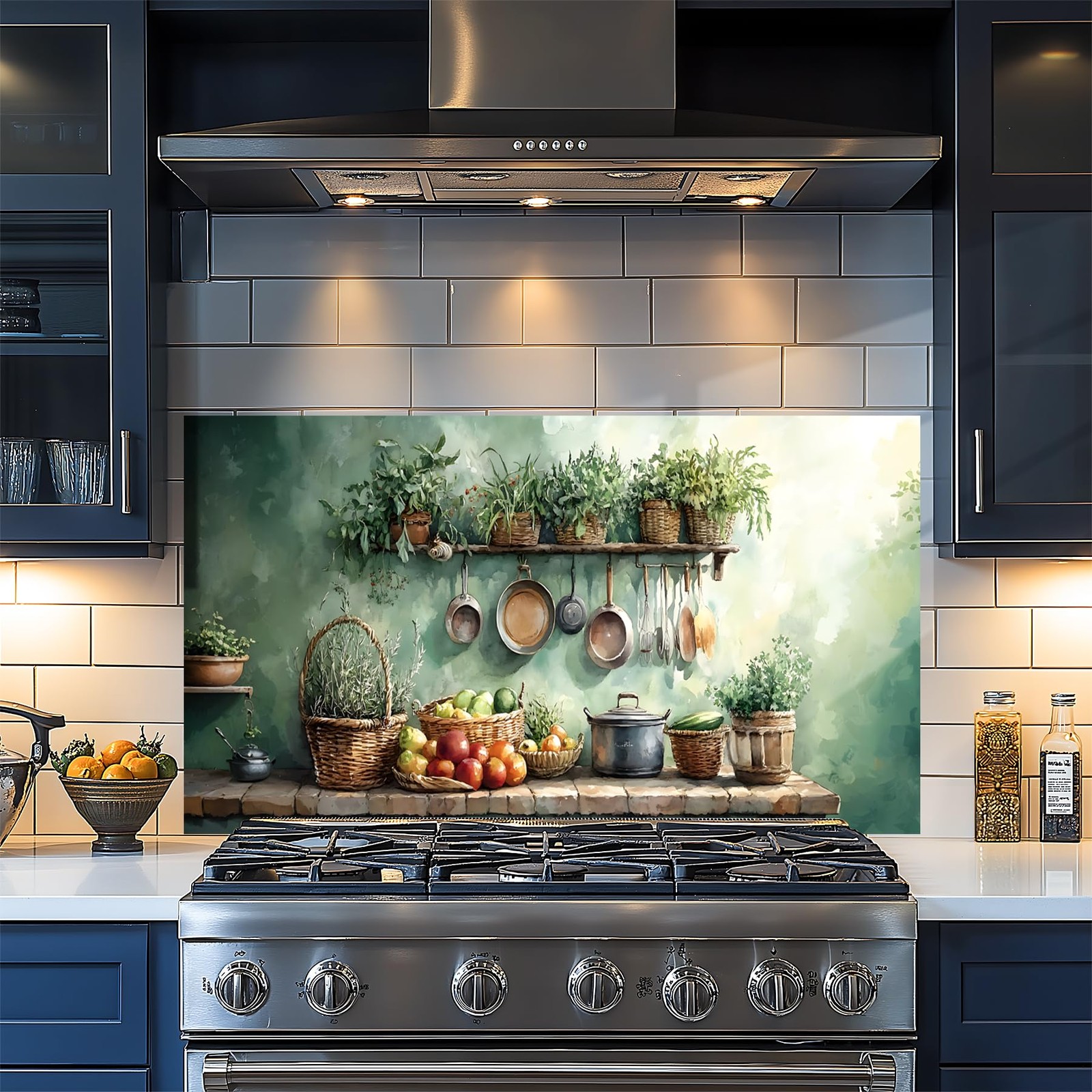 Kitchen Backsplash Stickers Waterproof Stove Backsplash Protector, 30 X 16 in…