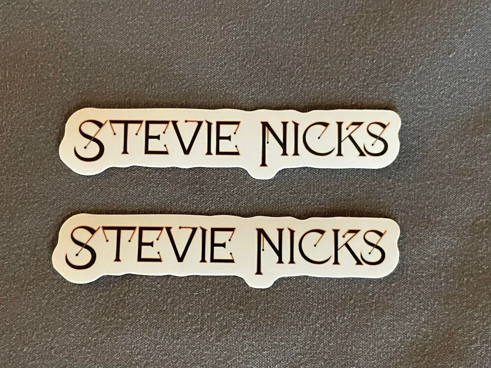 Lot (2) STEVIE NICKS 5/8″ x 3 1/2″ Band Stickers FAST FREE SHIP! Fleetwood Mac