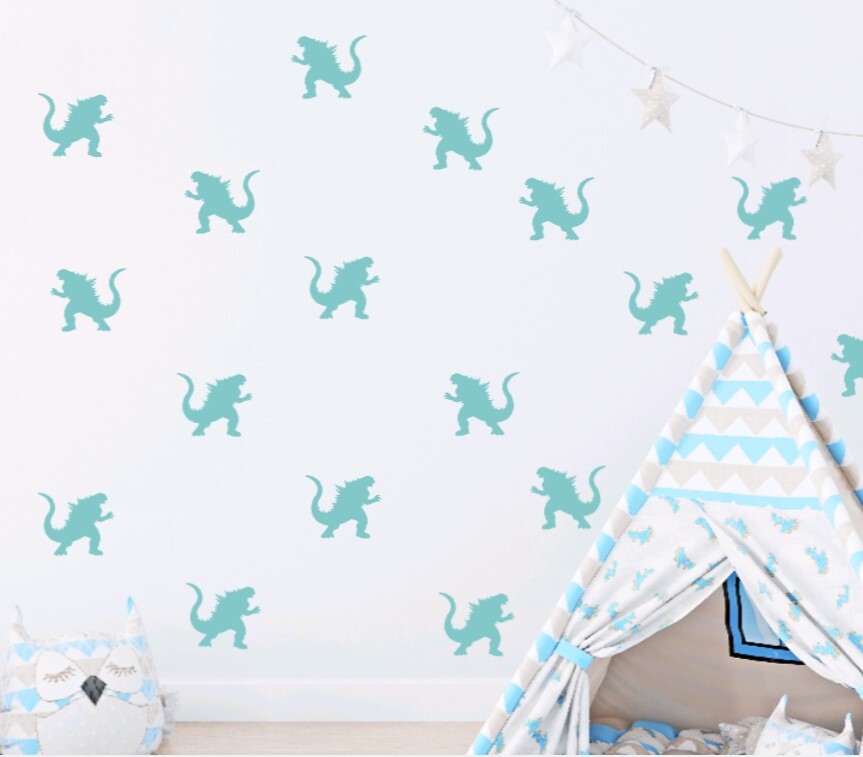 Godzilla Wall Decals, Fun removable Godzilla decals, for Windows, Doors, Walls