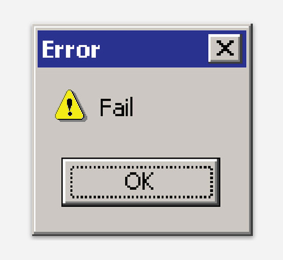3″ Computer Fail Sticker Microsoft PC Computer Decal 90’s 2000’s Matte Finish