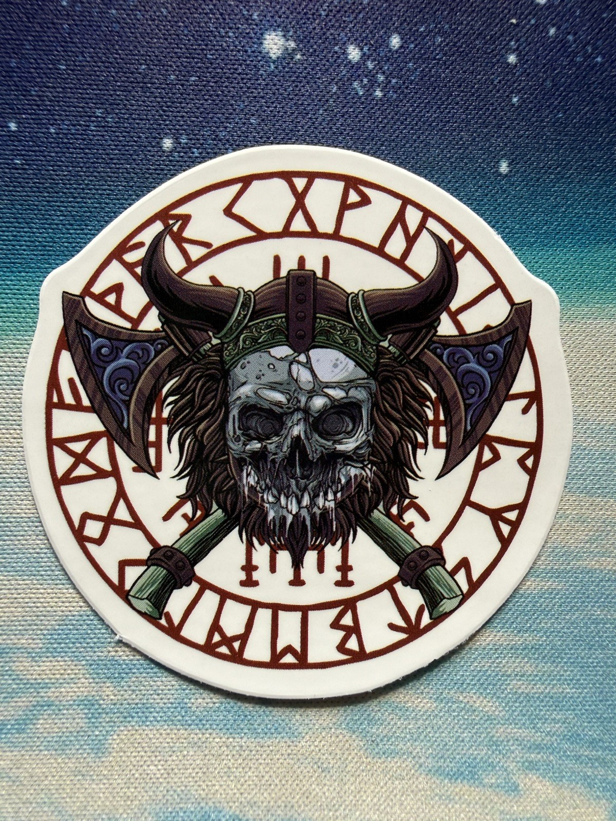 Viking Odin Raven Sticker Norse Mythology Decal Nordic Rune Pagan Art Laptop Car