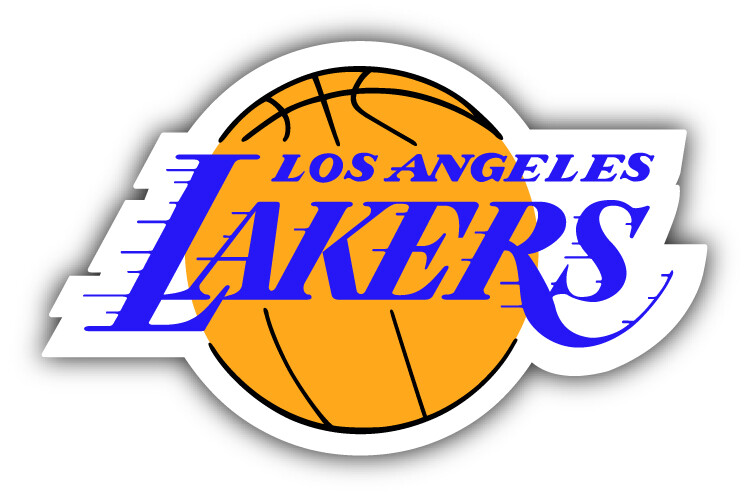 Los Angeles Lakers NBA Basketball Sport Logo Car Bumper Sticker Decal ”SIZES”
