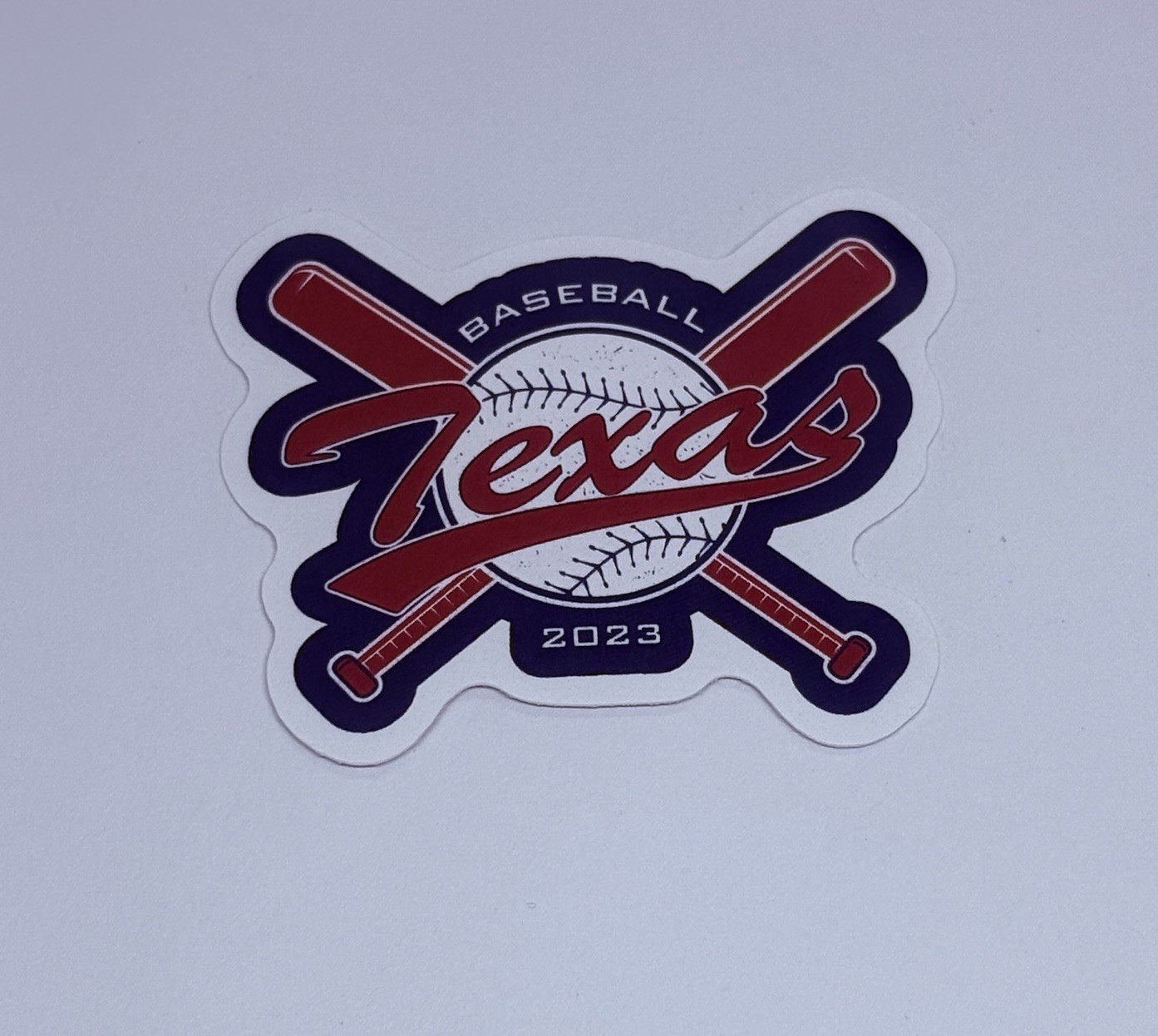 Texas State Baseball Sticker 2023 Decal Vinyl USA Travel Souvenirs Journal Tc9