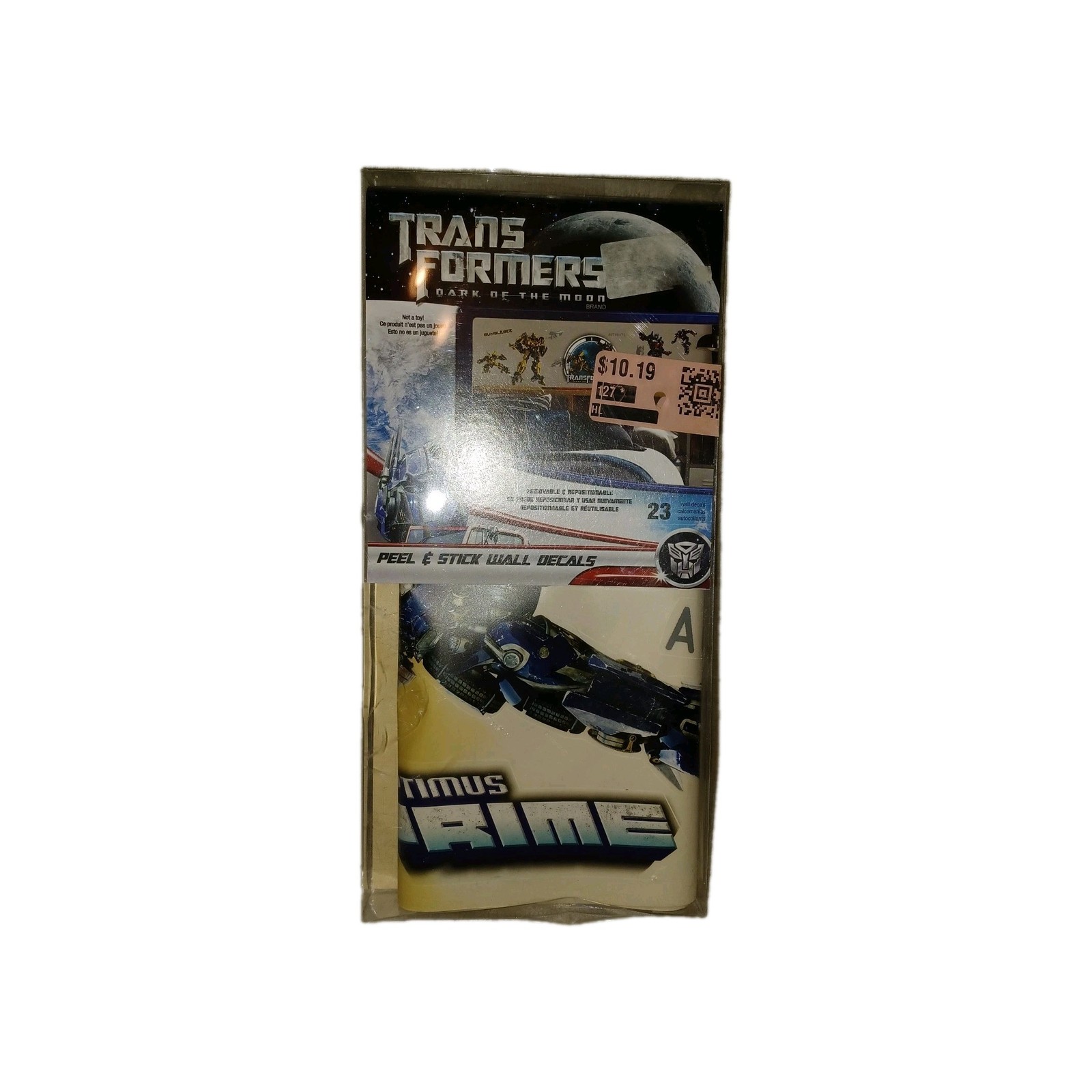 Transformers Dark Of Moon Peel & Stick Wall Decals Bumblebee Optimus Prime (ZW)