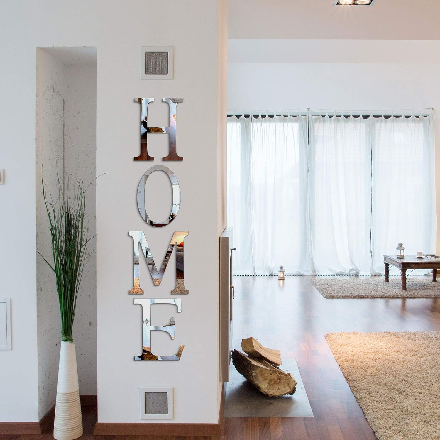 3D Home Wall Decor Letter Sign Acrylic Mirror Wall Decor Stickers Family Farmhou