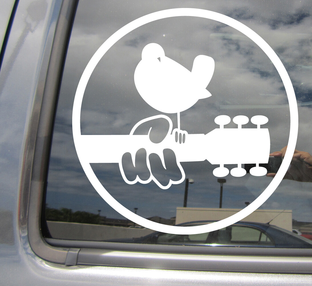Woodstock – Peace & Music Car Auto Window High Quality Vinyl Decal Sticker 10121