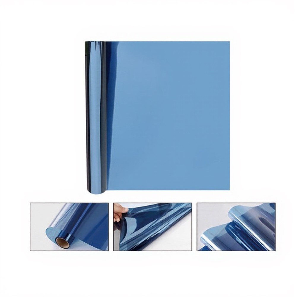 Daytime Mirror Window Film for Privacy Heat Control UV Protection 40x200cm PET