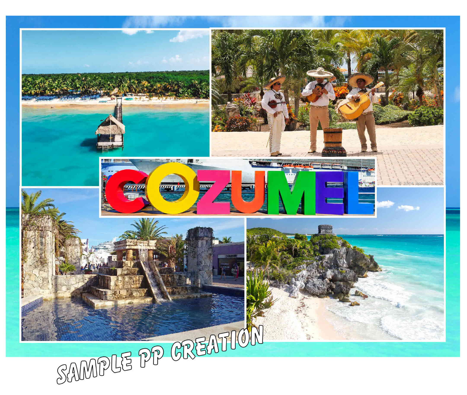 COZUMEL, MEXICO photo fridge MAGNET 4 X 3 inches TRAVEL