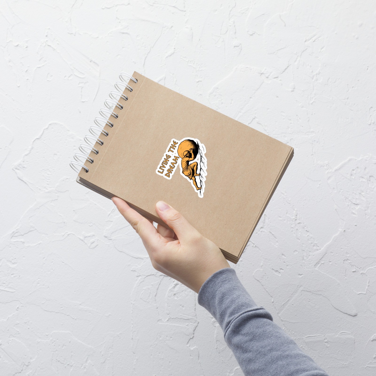 Living The Dream Sticker Sisyphus Sticker Greek Mythology Meme Sticker