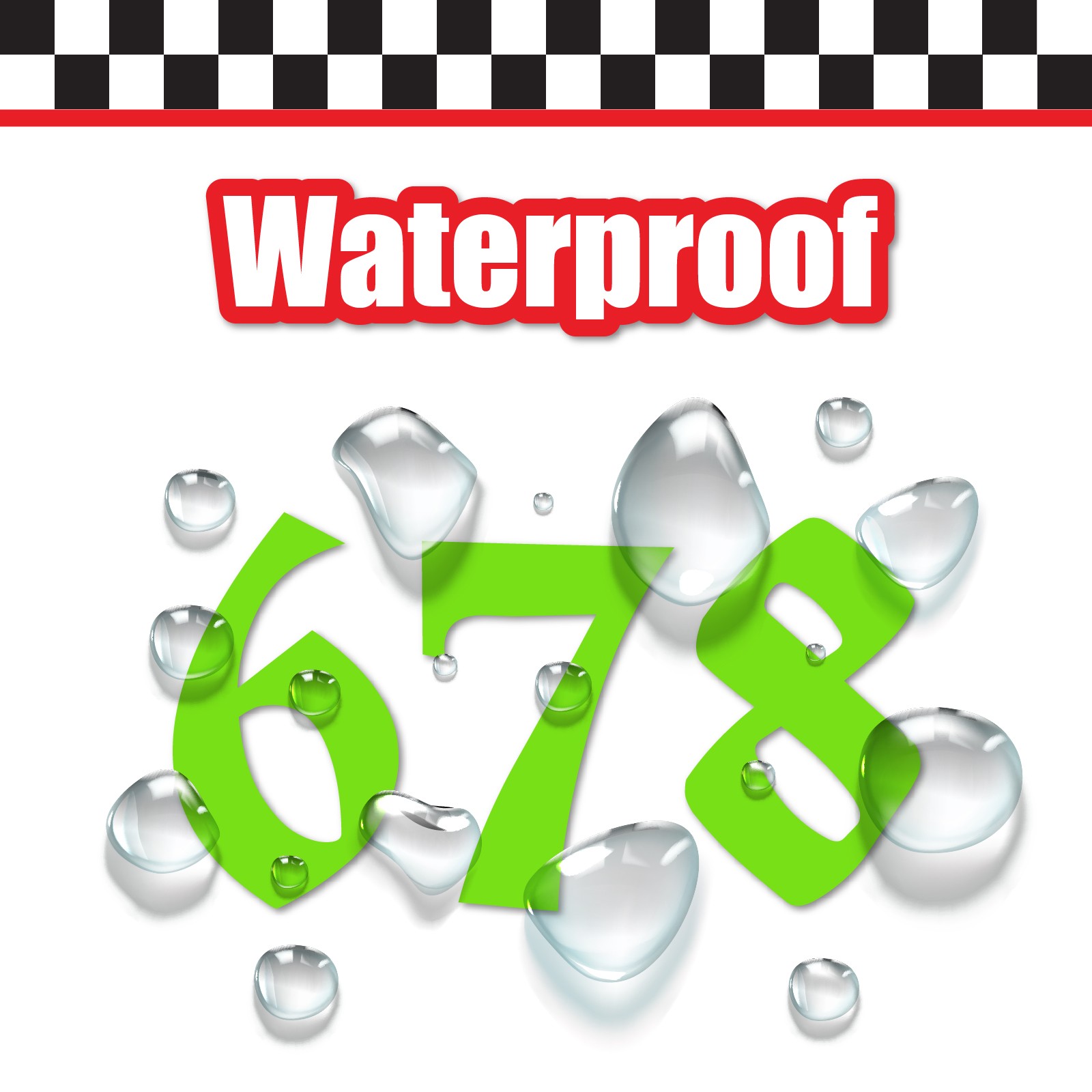 3 Digit Single Number Stickers Custom Decal Locker Door 3pcs UnifrakturCook
