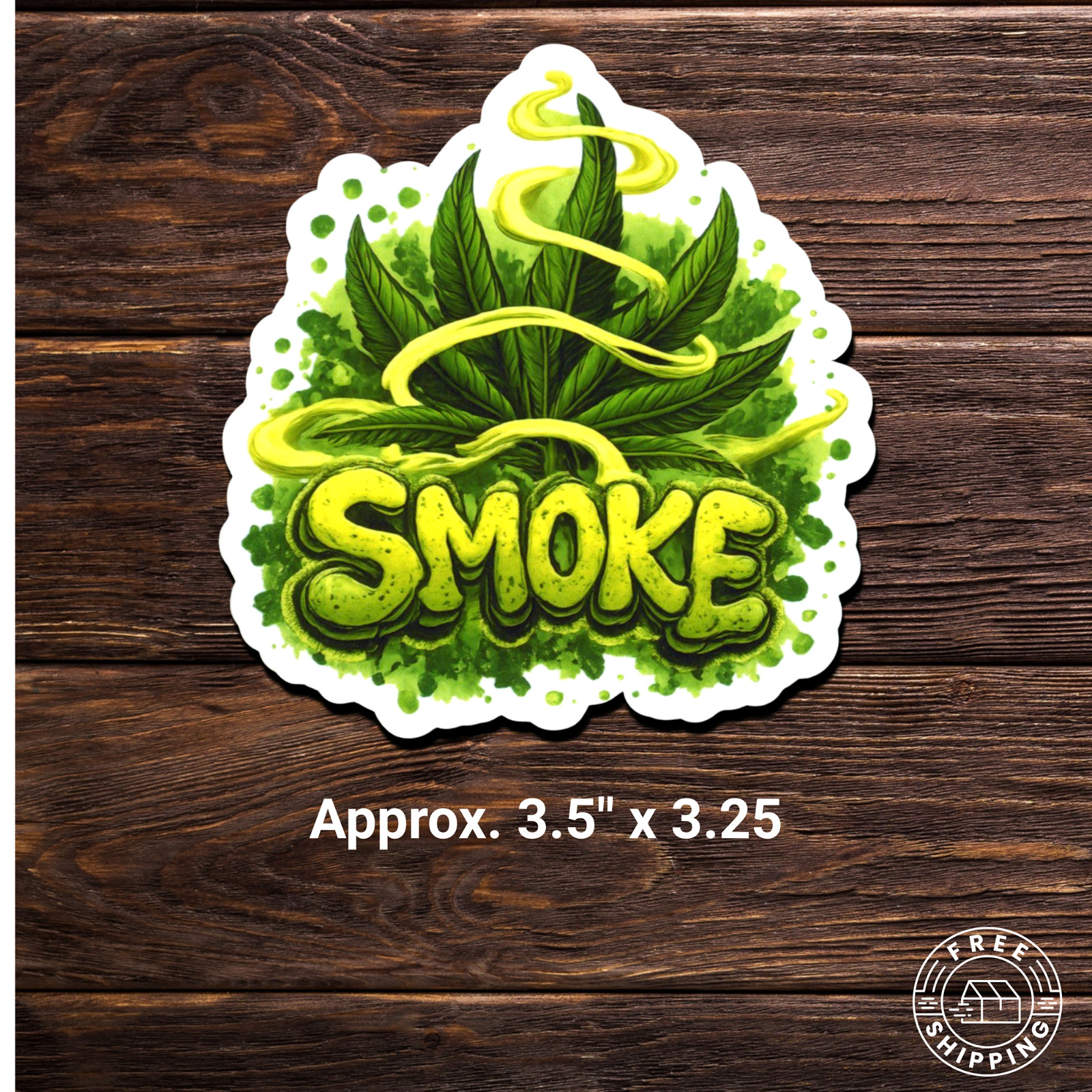 Medical Marijuana “SMOKE” Weed Grass Pot Vinyl Sticker