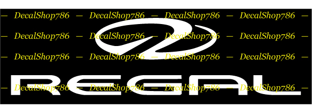 Regal Boats – Outdoor Sports- Vinyl Die-Cut Peel N’ Stick Decals & Stickers