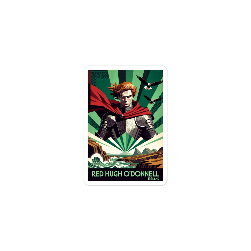 Red Hugh O’Donnell Ireland Bubble-free stickers | Nine Years’ War
