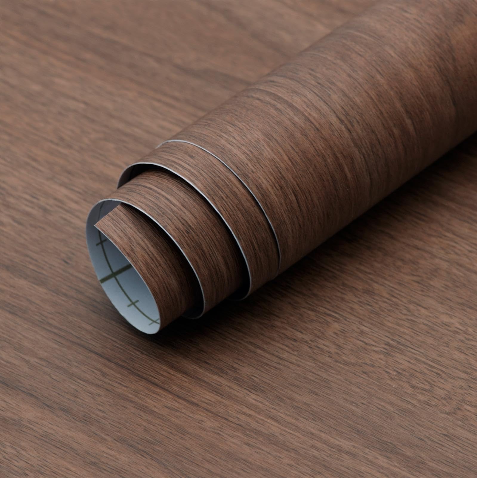Walnut Wood Grain Contact Paper Wood Wallpaer for Cabinets 16×78″ Peel & Stick