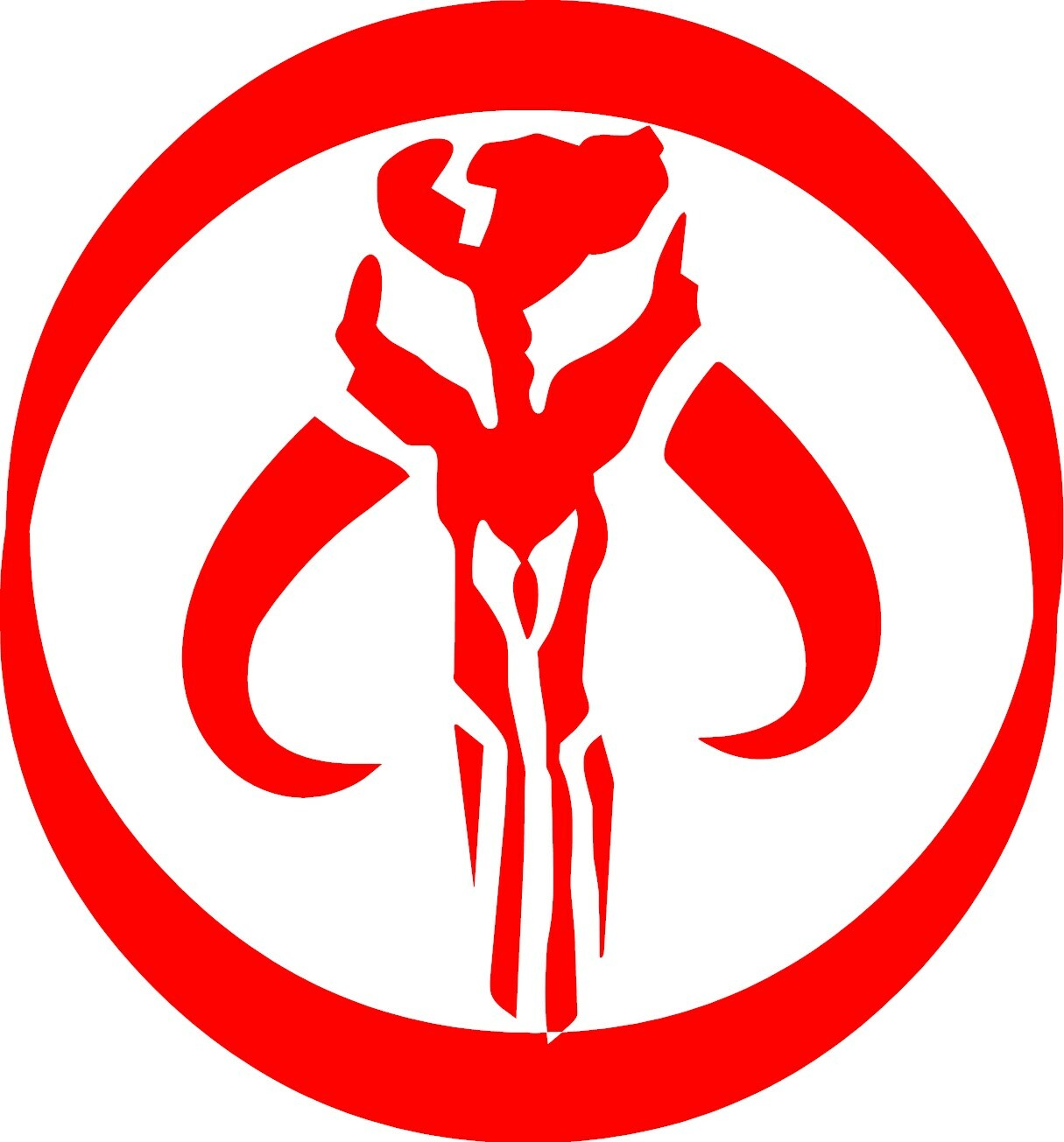 Mandalorian Bantha Skull- In your choice of color- 4″ X 4″