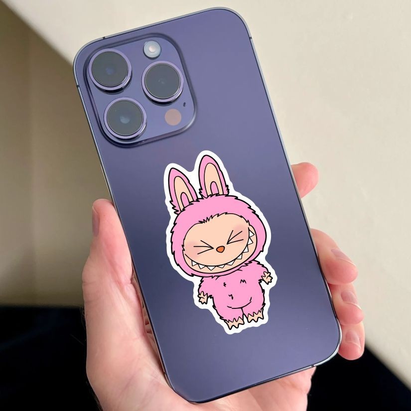 Labubu Set of 10 Stickers, Peel N’ Stick, Different sizes