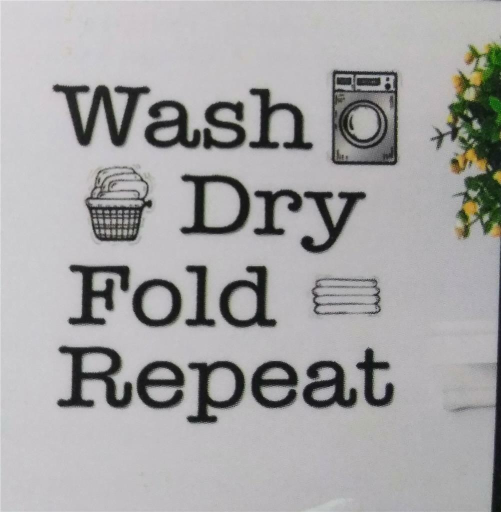 Charming Laundry Room Wall or Washer Decal*Peel & Stick*Removable*Translucent