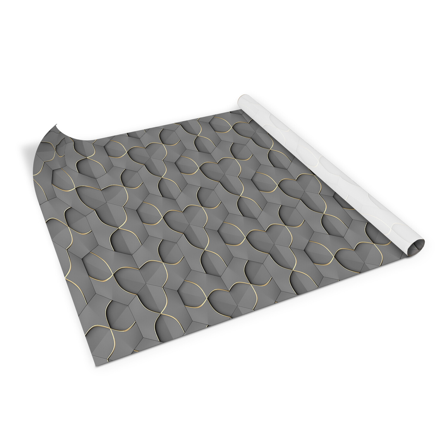 Wall Door Furniture Adhesive Sticker Decal Abstract 3D hexagons 100×50