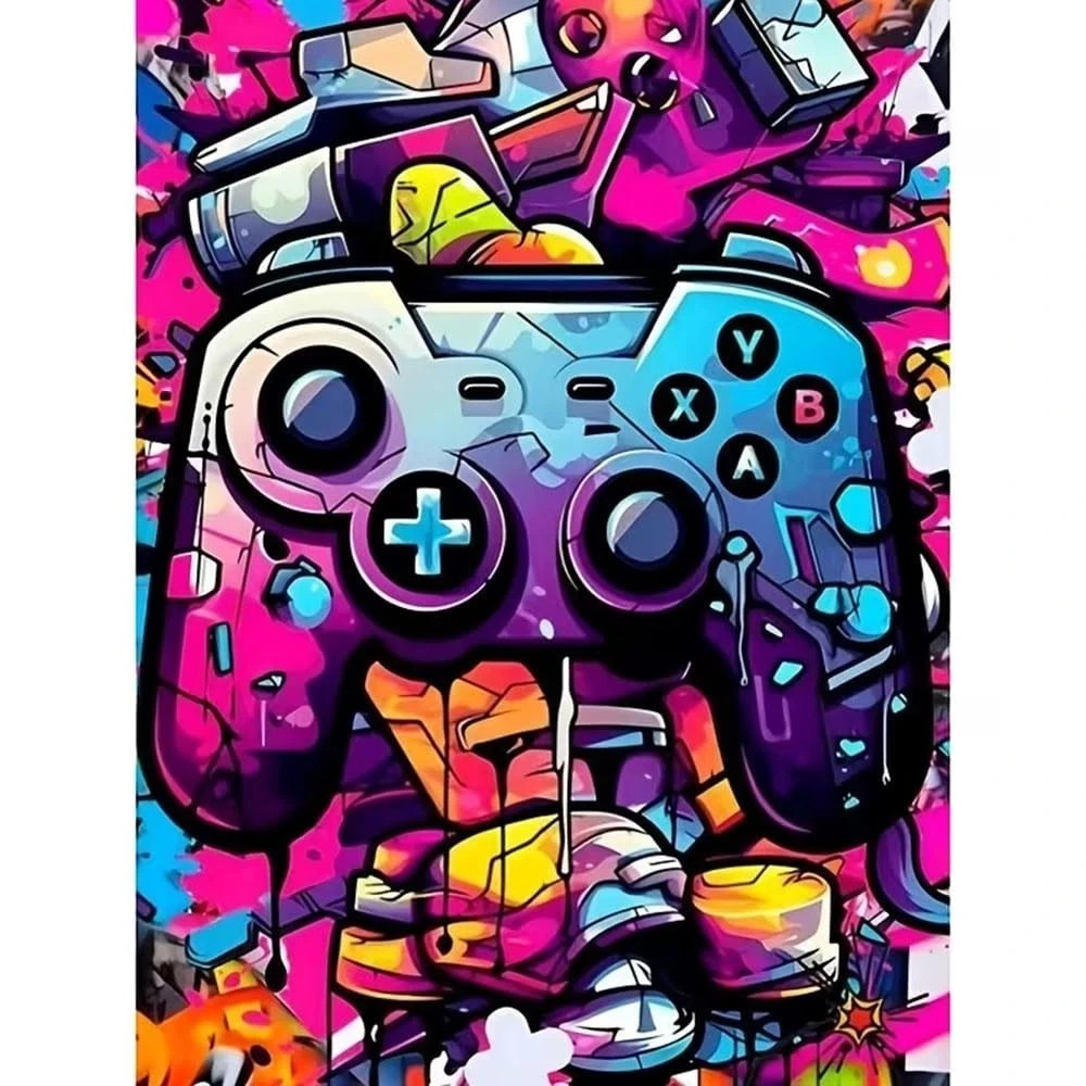 Neon Gamer Sticker Decal Laptop Wall Mirror Tumblr Cup Locker