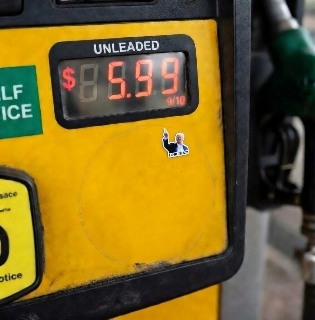 I Did That! Trump stickers pack 10pcs Vinyl Sticker Gas Pump Prices