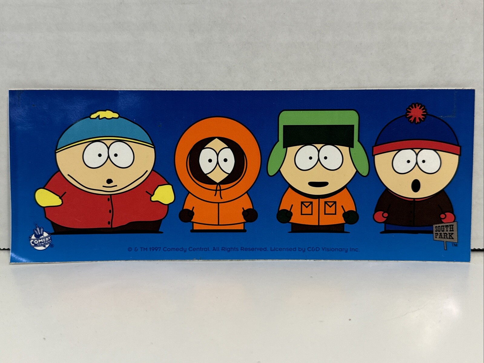 BUMPER STICKER SOUTH PARK KIDS GROUP VINTAGE STICKER 1997 COMEDY CENTRAL 90’s