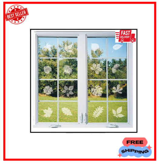52Pcs Anti Collision Window Decals Leaf Shape Bird Strike – SALE – FREE SHIPPING