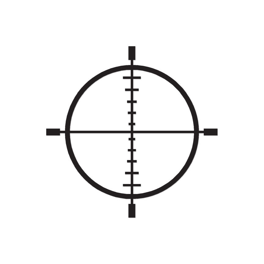 Crosshairs Target – Vinyl Decal Sticker – Multiple Color & Sizes – ebn185