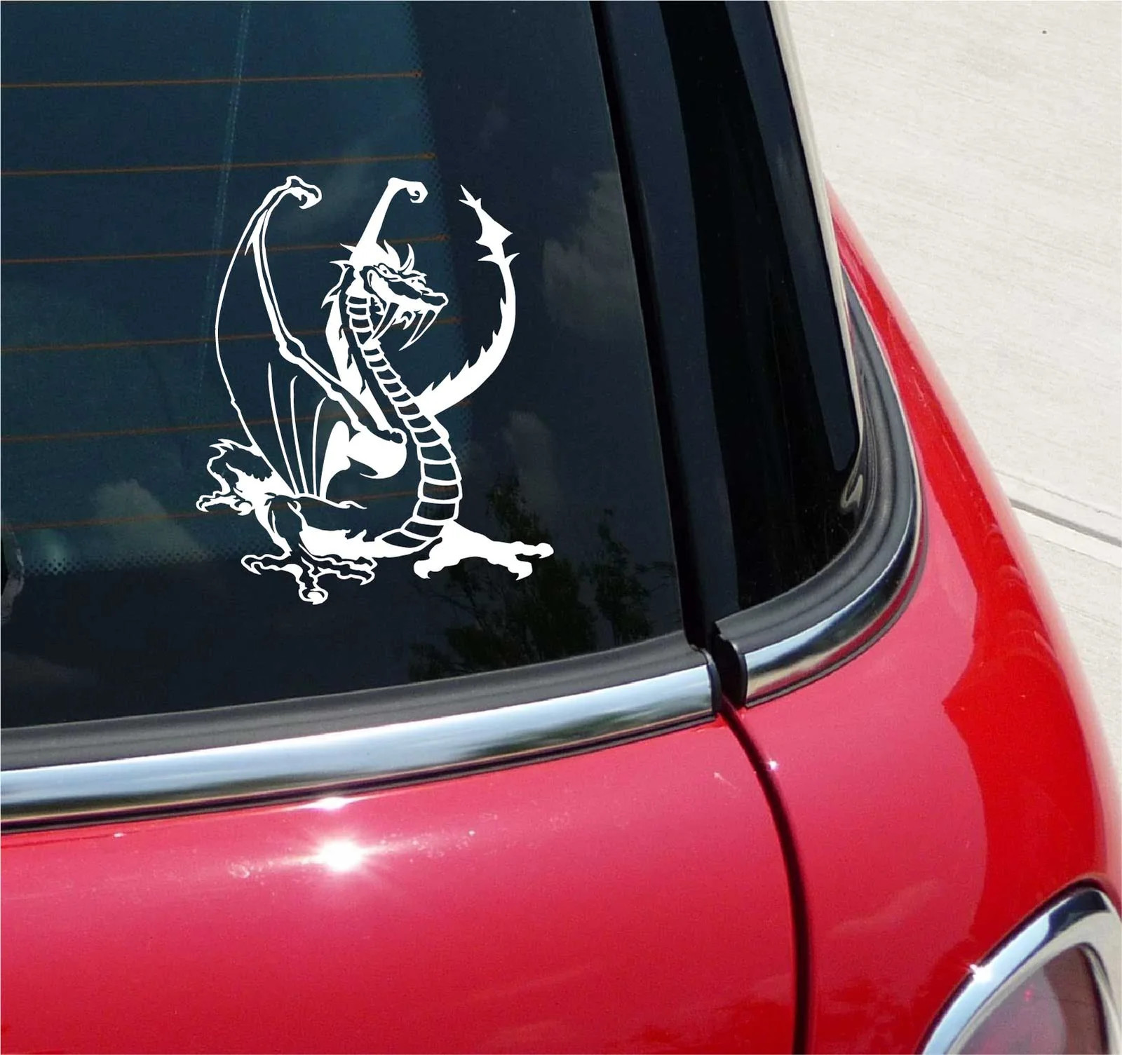DRAGON MEDIEVAL KNIGHT DRAGONS GRAPHIC DECAL STICKER ART CAR WALL DECOR