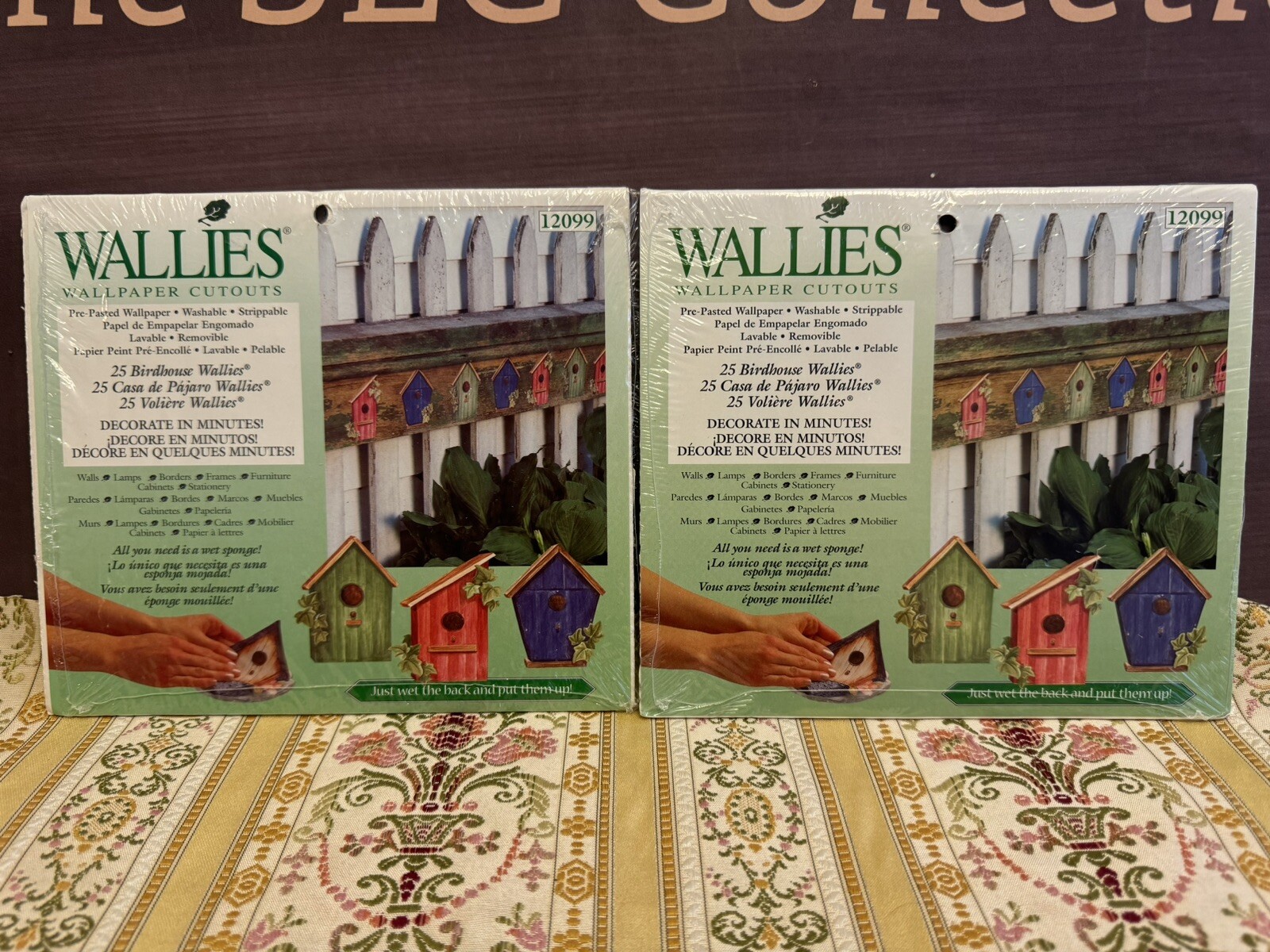 Wallies Wallpaper Cutouts Birdhouse 25 Pieces LOT of 2
