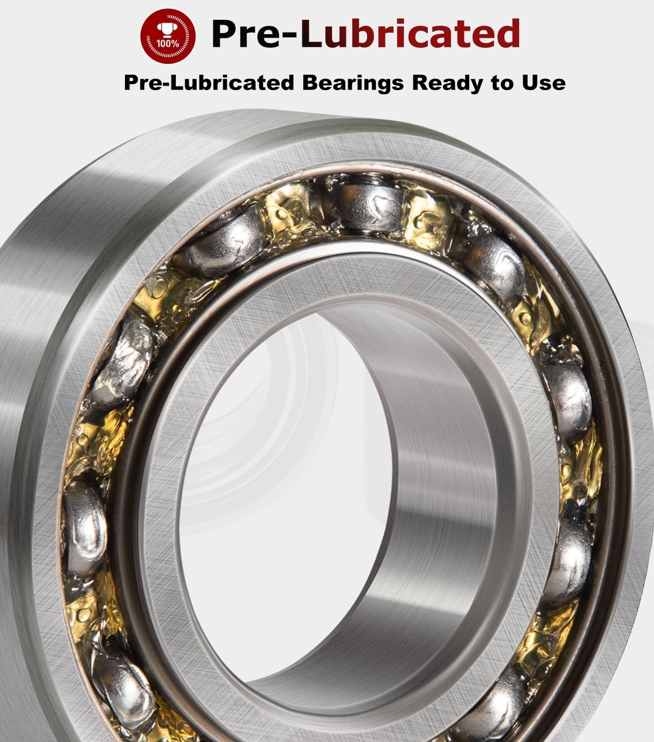 6PCS Wheel Bearings Kit & Front Shaft Seal for Can-Am 6 pcs
