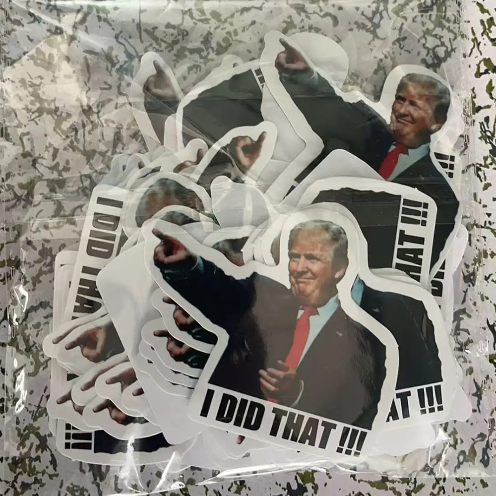 100PCS TRUMP “I DID That” Sticker Decal, Trump Sticker Car Gas Pump Stickers NEW