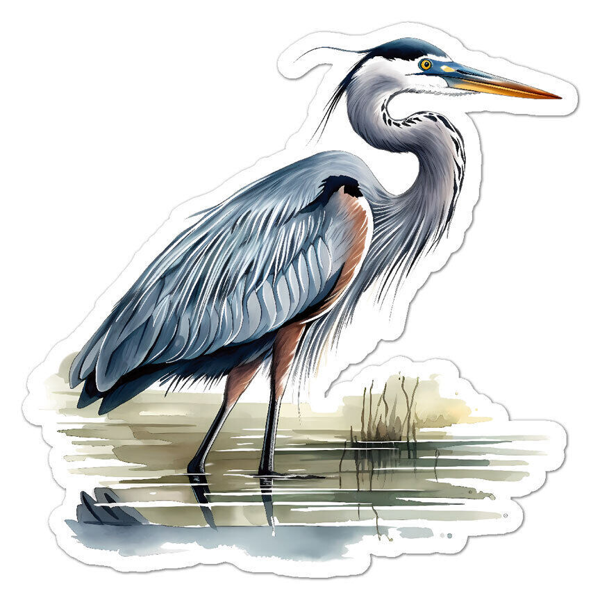 Heron Bird Sticker Decal