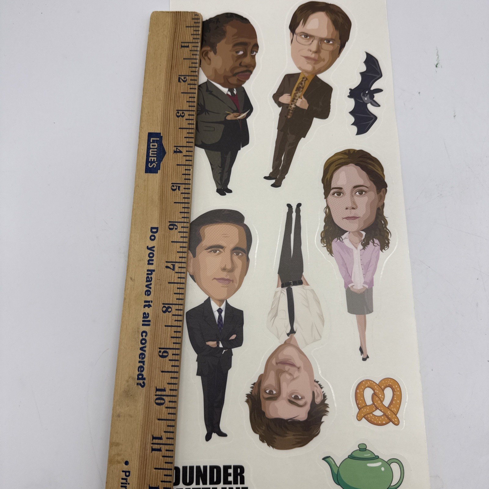 The Office Michael Scott Dunder Mifflin Dwight Sticker Sheet 10 Wall Decals