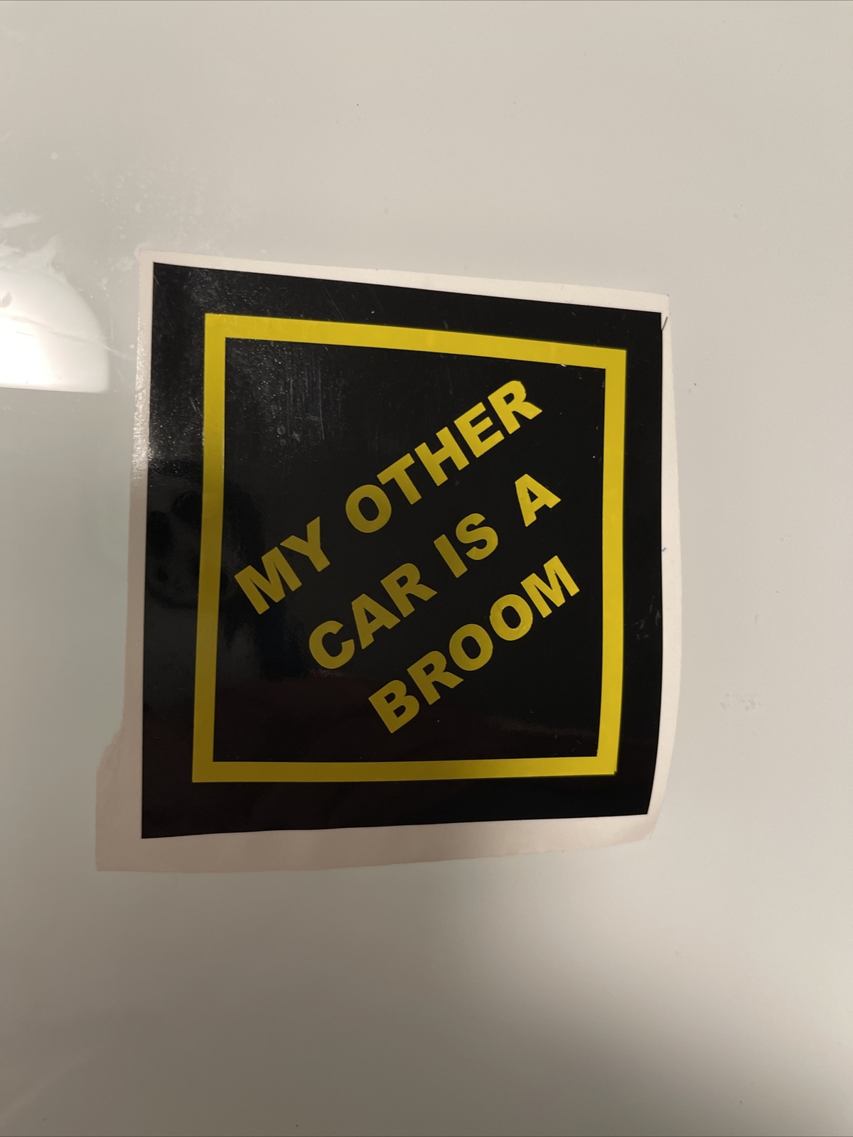 My Other Car Is A Broom .Sticker Waterproof Indoors/Outdoors