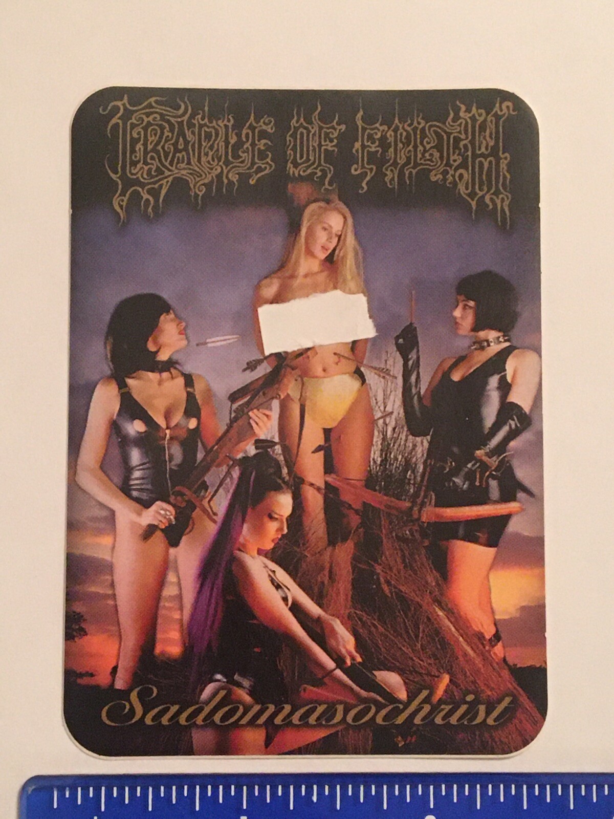 Cradle of Filth Sadomasochrist rectangle sticker decal roughly 2.75″x3.75″ 1998