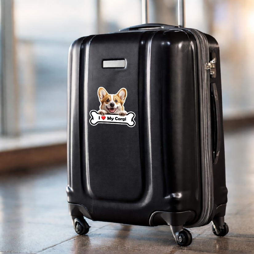 I Love my Corgi, Sticker, Peel N’ Stick, Different Sizes