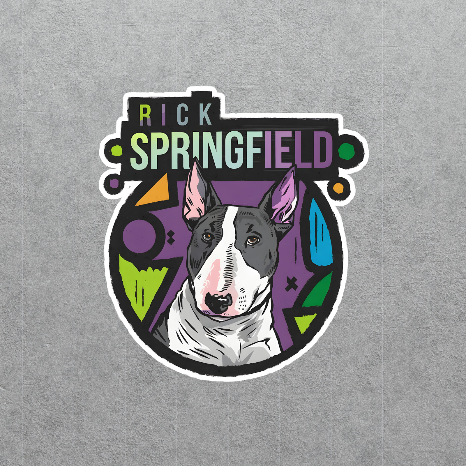 Rick Springfield Bull Terrier 80s Pop Rock Band Sticker – Music Fan Gift #1747