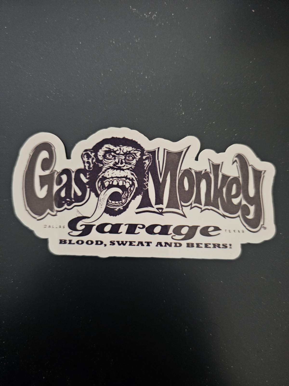 Monkey Garage Blood, Sweat & Beers Sticker