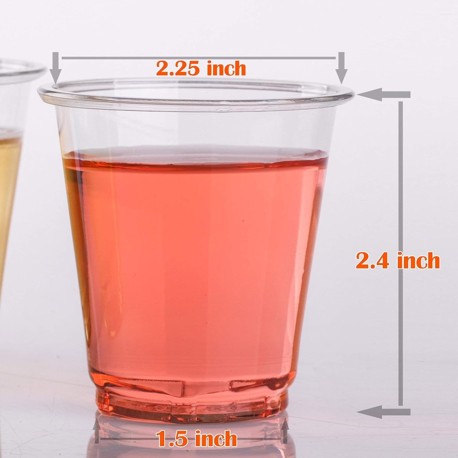 3 oz 100ct clear plastic cups Disposable Mini Shot Glasses Jello Party Tumblers