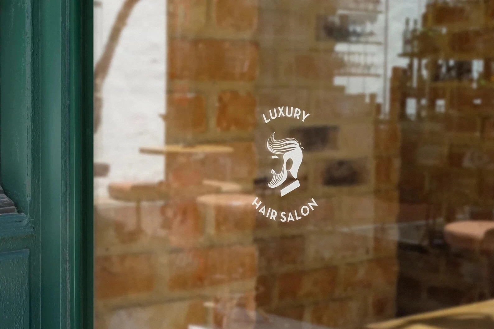 VΛ Custom Beauty Studio Window Decal Logo Sticker Business Sign Peel & Stick