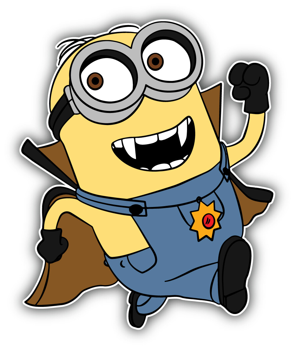 Minions Cartoon Dracula Sticker Bumper Decal – ”SIZES”