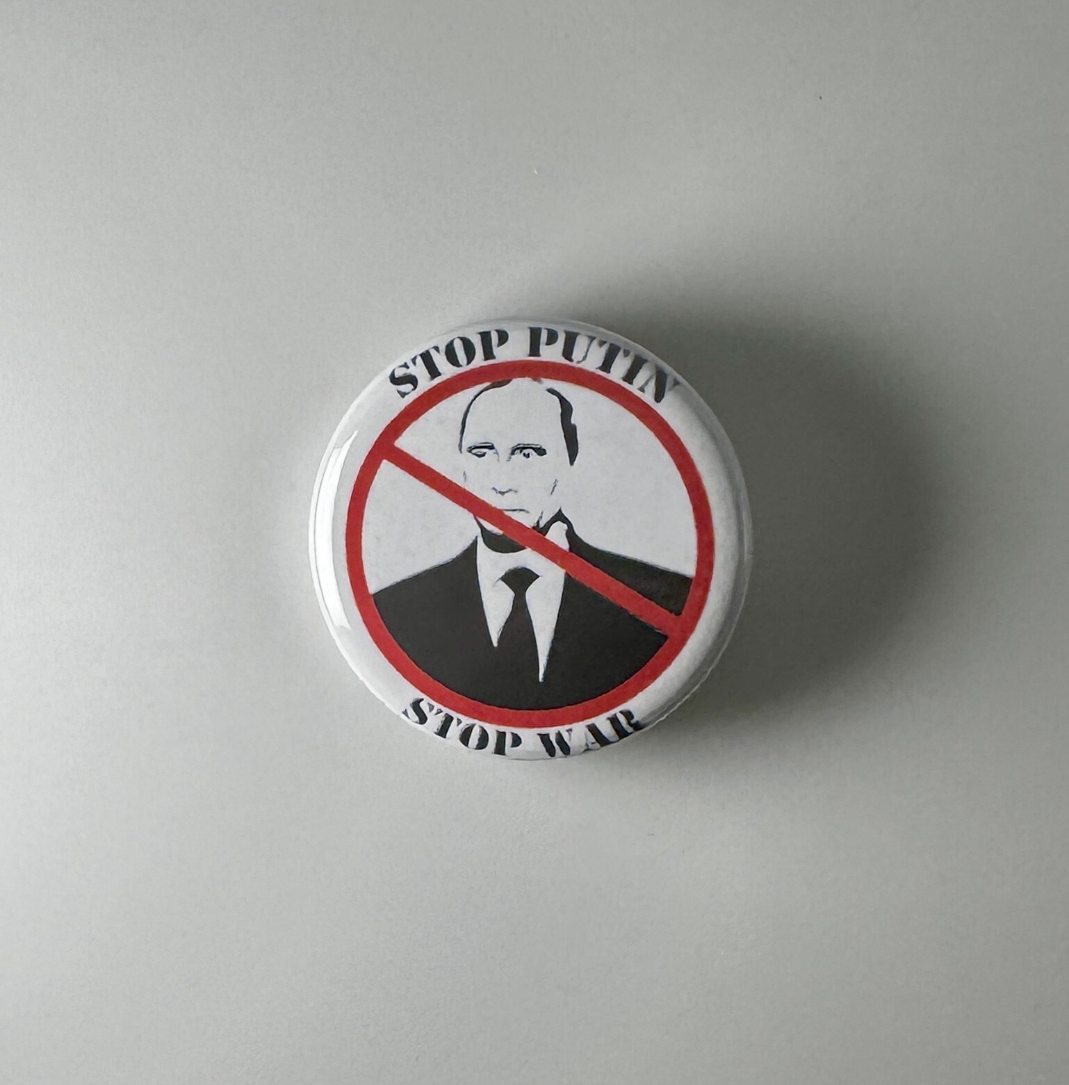 Stop Putin Anti-Fascist 1.25″ Button P006B125 Badge Pin