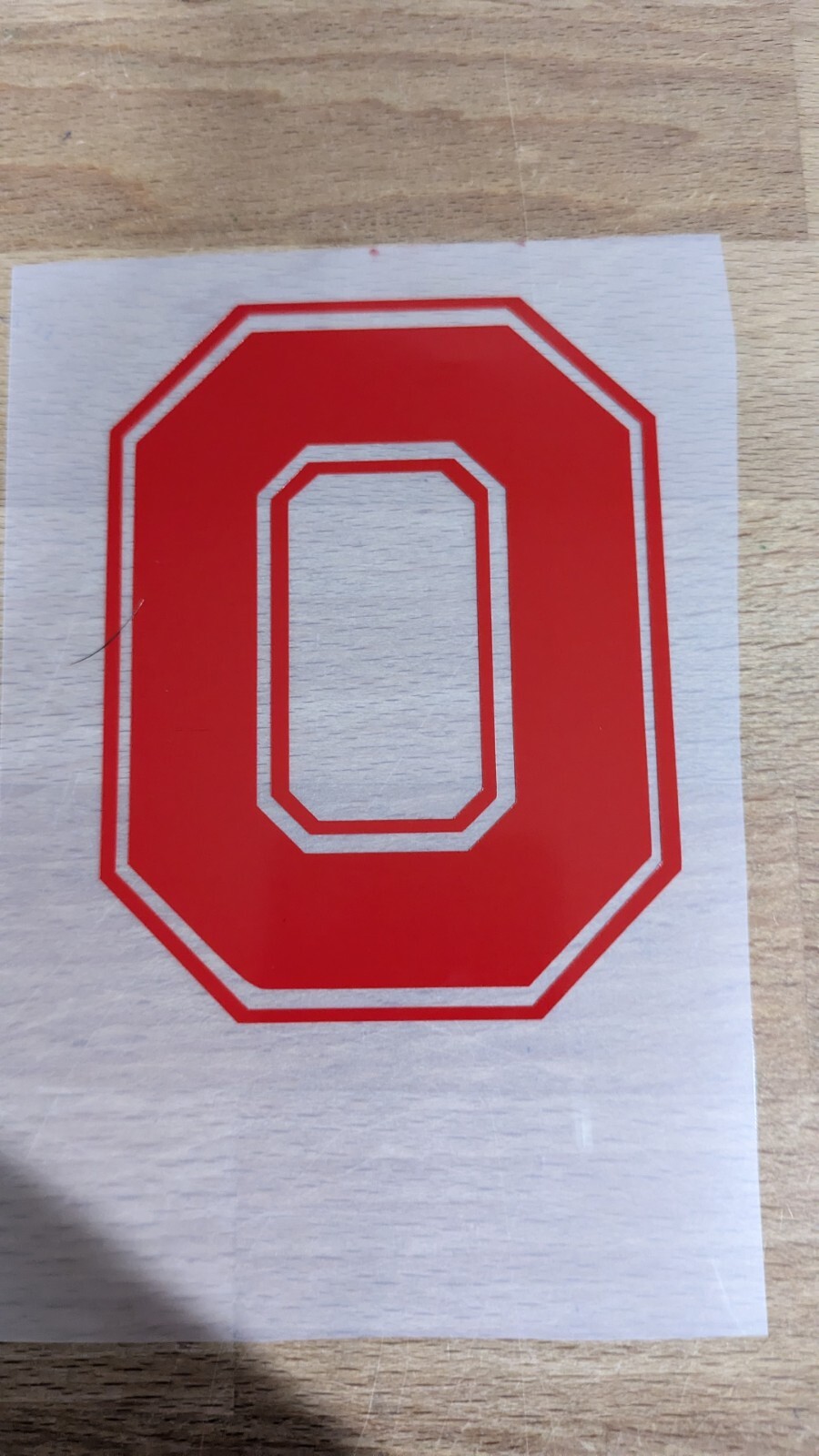 Ohio State Buckeye O Block vinyl decal