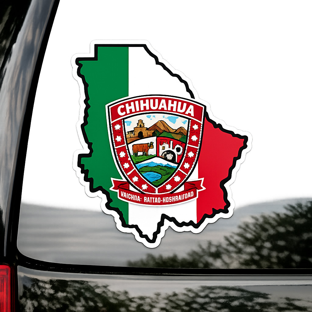 Chihuahua Mexico State Outline Vinyl Decal Sticker Car Truck Window Laptop