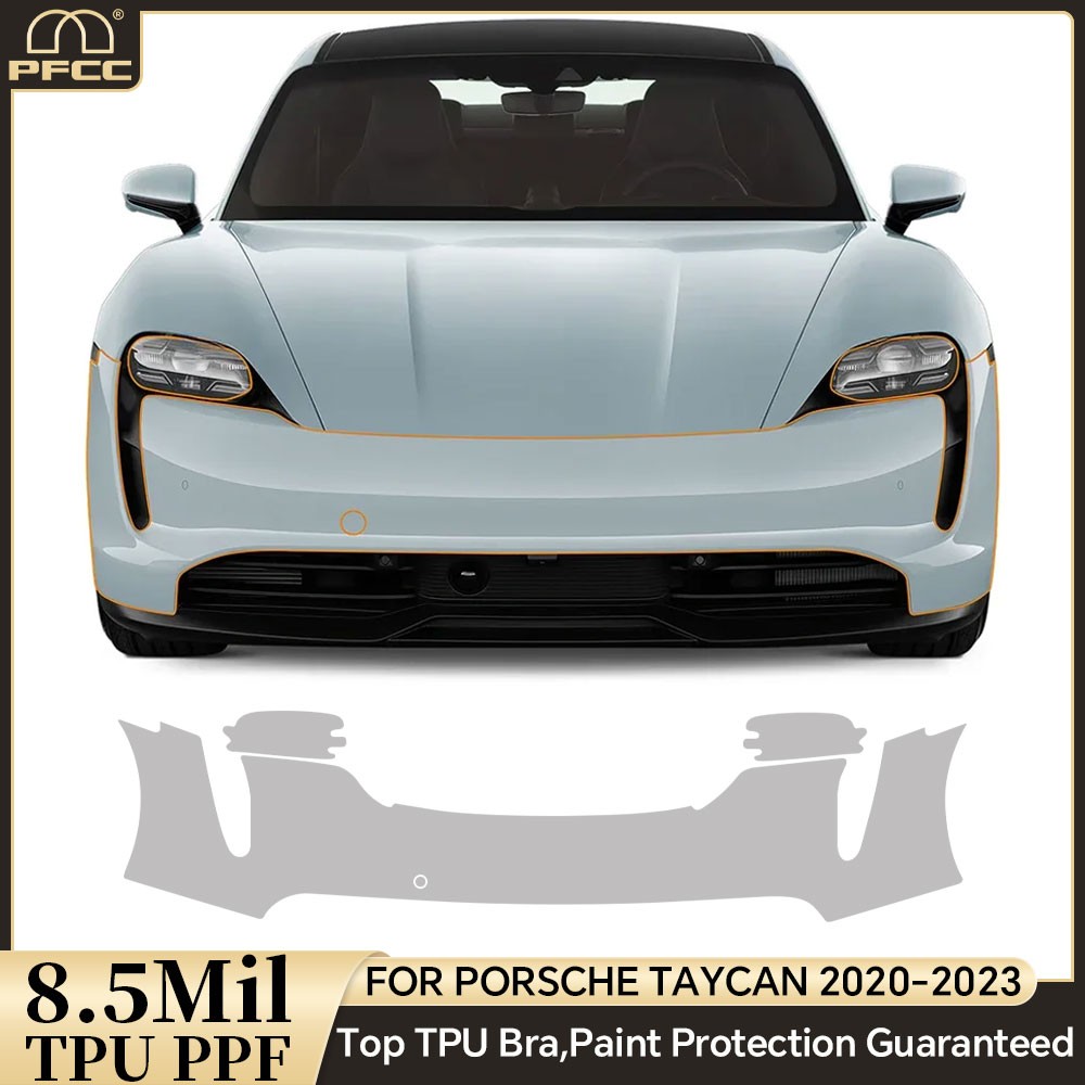 Full Car For Porsche Taycan 2020-2023 Precut Paint Protection Film Clear PPF TPU