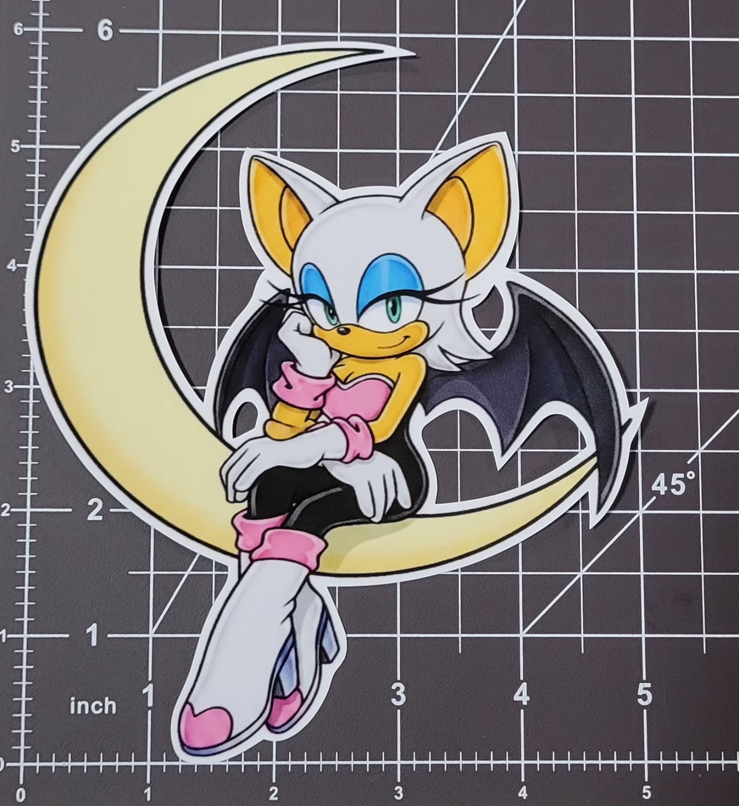 Sonic The Hedgehog Rouge The Bat V2 Sticker 6″