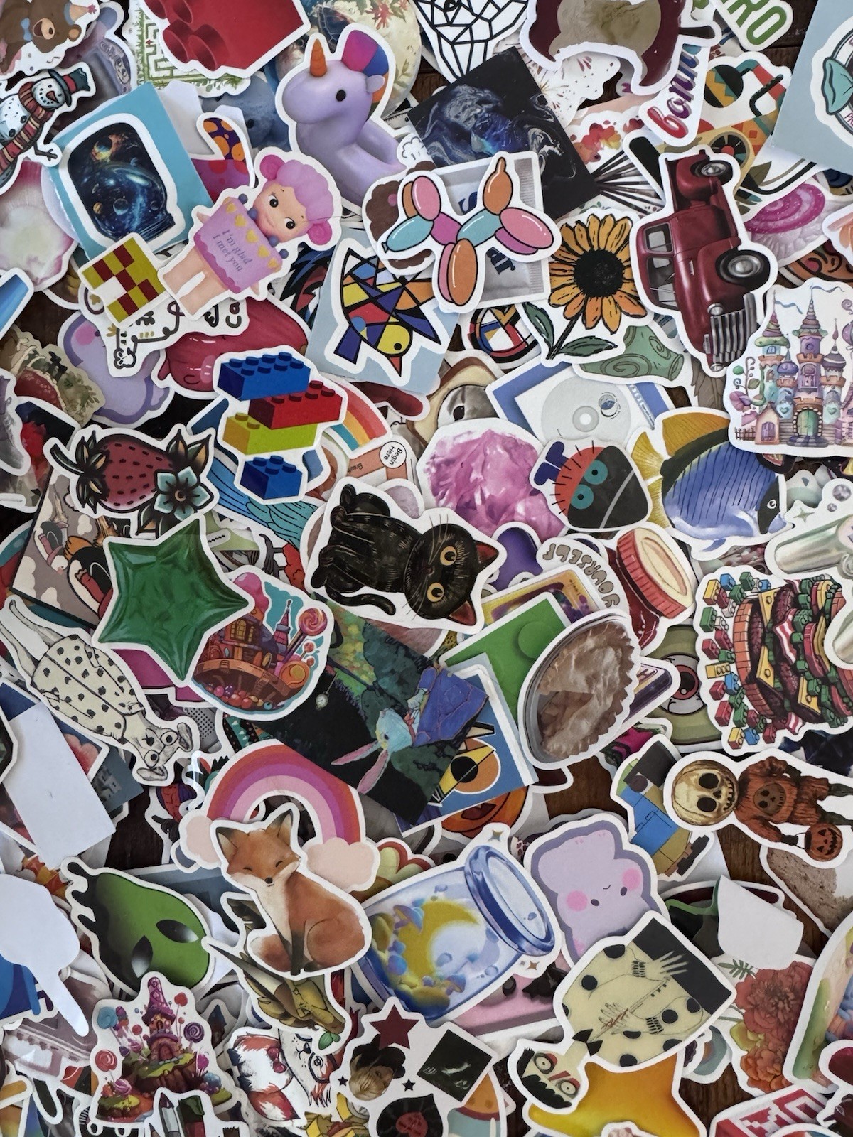 100+ Vinyl Sticker Lot Kawaii Retro Cute Art Animals Laptop Water Bottle Planner